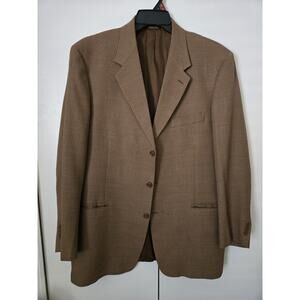 Vintage RISERVA For DILLARDS Made In Italy 3 Button Suit Coat Blazer Mens 44L
